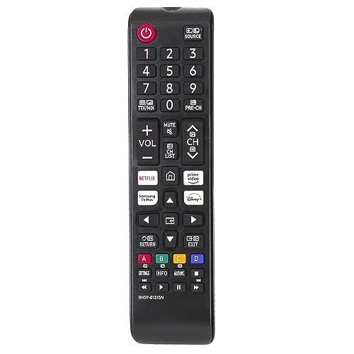 Davilis® Universal-Fernbedienung Samsung für Smart TV LCD QLED HDTV 3D 4K Nur kompatibel mit allen Original Samsung-Fernsehern – mit Schnellwahltasten – keine Programmierung erforderlich von Davilis