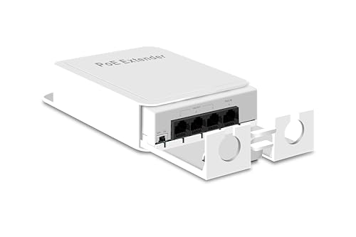 Davuaz Outdoor PoE Extender, 1 in 3 Out PoE Repeater mit 100Mbps, bis zu 30 W, Plug & Play, IEEE802.3af/at kompatibel, IP66 wasserdicht, erweitert zusätzliche 100 m, Outdoor PoE Repeater Davuaz Outdoor PoE Extender, 1 in 3 Out PoE Repeater mit 100Mbps, bis zu 30 W, Plug & Play, IEEE802.3af/at kompatibel, IP66 wasserdicht, erweitert zusätzliche 100 m, Outdoor PoE Repeater von Davuaz