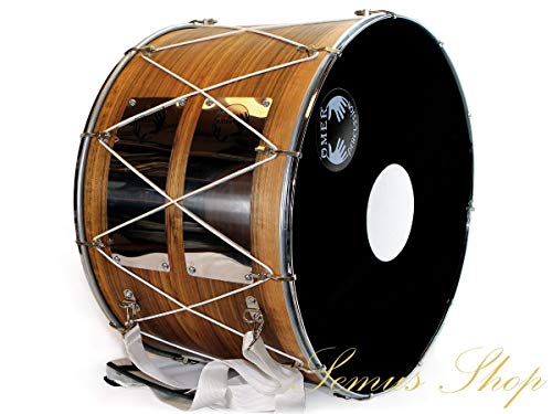 Davul Orientalische Profi 53 cm Dhol Schlagzeug NUßBAUM 100% Handmade (27-30) von Davul