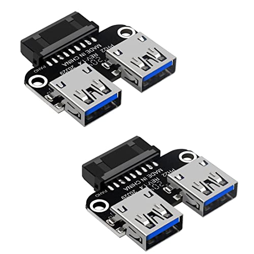 Dawafit 2 USB 3.0 Motherboard Adapter USB 3.0 19 20 Pin Buchse auf Dual USB 3.0 EIN Weiblicher Interner Header Adapter Konverter von Dawafit