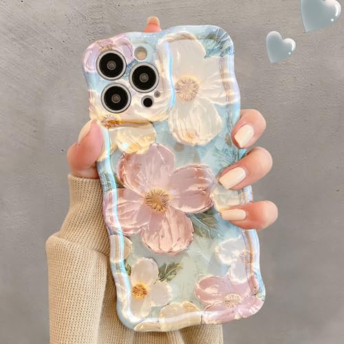 Dawnieee Hülle Retro Flower Oil Painting Handyhülle kompatibel iPhone 16 Plus 6.7" Case for Women Wavy Frame Shape, Soft Silicone Protective Case Shockproof Bumper Case Cover-Muster 6 Dawnieee Hülle Retro Flower Oil Painting Handyhülle kompatibel iPhone 16 Plus 6.7" Case for Women Wavy Frame Shape, Soft Silicone Protective Case Shockproof Bumper Case Cover-Muster 6 von Dawnieee