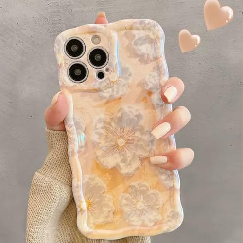 Dawnieee Hülle Retro Flower Oil Painting Handyhülle kompatibel iPhone 16 Plus 6.7" Case for Women Wavy Frame Shape, Soft Silicone Protective Case Shockproof Bumper Case Cover-Muster 9 Dawnieee Hülle Retro Flower Oil Painting Handyhülle kompatibel iPhone 16 Plus 6.7" Case for Women Wavy Frame Shape, Soft Silicone Protective Case Shockproof Bumper Case Cover-Muster 9 von Dawnieee