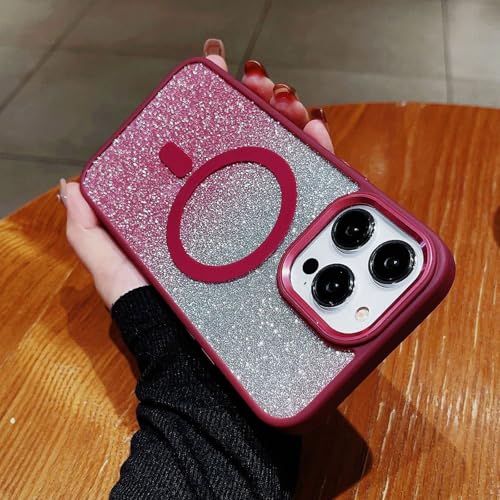 Dawnieee Transparent Glitzer Magnetische Handyhülle für iPhone 15 Plus Hülle 6.7" Leicht Dünn TPU Bumper PC Schale Case Mode TPU Stoßfeste Schutzhülle Cover für Mädchen und Frauen-Rot Dawnieee Transparent Glitzer Magnetische Handyhülle für iPhone 15 Plus Hülle 6.7" Leicht Dünn TPU Bumper PC Schale Case Mode TPU Stoßfeste Schutzhülle Cover für Mädchen und Frauen-Rot von Dawnieee