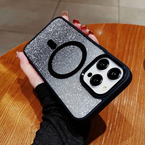 Dawnieee Transparent Glitzer Magnetische Handyhülle für iPhone 15 Plus Hülle 6.7" Leicht Dünn TPU Bumper PC Schale Case Mode TPU Stoßfeste Schutzhülle Cover für Mädchen und Frauen-Schwarz Dawnieee Transparent Glitzer Magnetische Handyhülle für iPhone 15 Plus Hülle 6.7" Leicht Dünn TPU Bumper PC Schale Case Mode TPU Stoßfeste Schutzhülle Cover für Mädchen und Frauen-Schwarz von Dawnieee