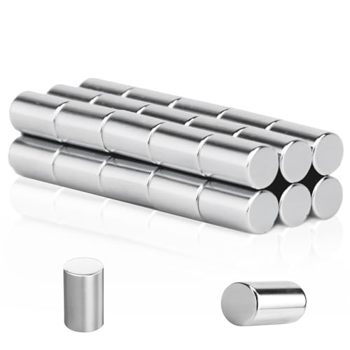 30 Stück Kleine Magnete, 6mm x 10mm Neodym Magnete Extra Stark Set, Kühlschrankmagnete, Whiteboard Magnete, Mini Magnete für Handwerk, Zuhause, Büro, Klassenzimmer, Eisenwerkzeuge(6 * 10mm 30) von Dawumin