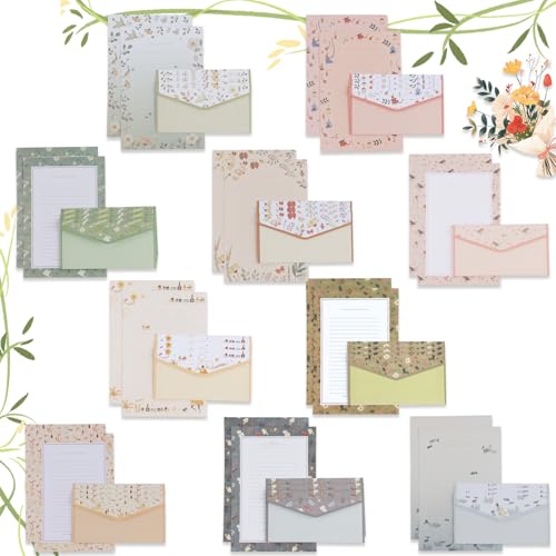 90 Stück Briefpapier Set, Briefpapier mit Umschlag, Erntedankfest Briefumschlag A5 Mädchen, 60 Schreibpapier, 30 Umschläge für Büro, Zuhause, Schule, Geburtstag, Thanksgiving 90 Stück Briefpapier Set, Briefpapier mit Umschlag, Erntedankfest Briefumschlag A5 Mädchen, 60 Schreibpapier, 30 Umschläge für Büro, Zuhause, Schule, Geburtstag, Thanksgiving von Dawumin