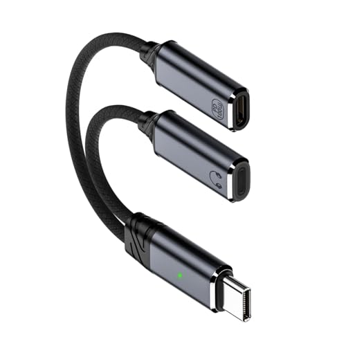Dawutocap 2-in-1 Typ C Splitter auf Typ C USB C Kopfhörer Sound Adapter Ladekabel Ersatz für Tablet Dawutocap 2-in-1 Typ C Splitter auf Typ C USB C Kopfhörer Sound Adapter Ladekabel Ersatz für Tablet von Dawutocap