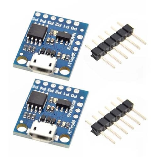 Dawutocap 2PCS Digispark Kickstarter USB Entwicklungsboardmodul Für Kleine Elektronische Konstruktionen Und Mikrocontroller Dawutocap 2PCS Digispark Kickstarter USB Entwicklungsboardmodul Für Kleine Elektronische Konstruktionen Und Mikrocontroller von Dawutocap