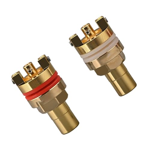 Dawutocap Buchsenklemmen, 1 Paar, lötfreie Gold/Rhodium-Finish, für die Reparatur von Heimbewegungen und Hörgeräten Dawutocap Buchsenklemmen, 1 Paar, lötfreie Gold/Rhodium-Finish, für die Reparatur von Heimbewegungen und Hörgeräten von Dawutocap