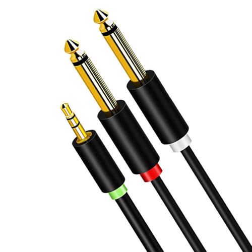 Dawutocap High Fidelitys 1/8 Bis 1/4 Stereokabel 3 5 Mm Bis Doppelkabel 6 35 Mm Mit Goldenen Steckern Für Klare Klang Dawutocap High Fidelitys 1/8 Bis 1/4 Stereokabel 3 5 Mm Bis Doppelkabel 6 35 Mm Mit Goldenen Steckern Für Klare Klang von Dawutocap