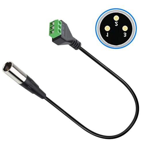 Dawutocap XLRs Buchse, Stecker auf 3-polige Klemmen, Block-Adapterkabel für Soundgeräte und Studios Dawutocap XLRs Buchse, Stecker auf 3-polige Klemmen, Block-Adapterkabel für Soundgeräte und Studios von Dawutocap