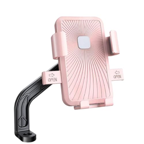 Dawwoti Handyhalterung Fahrrad, 360° Drehbar Universal Handyhalterung Motorrad, Geeignet Für Motorräder Und Fahrräder, Kompatibel Mit 4,7-7,2 Zoll Smartphones (Rosa,Im Rückspiegel installier) von Dawwoti
