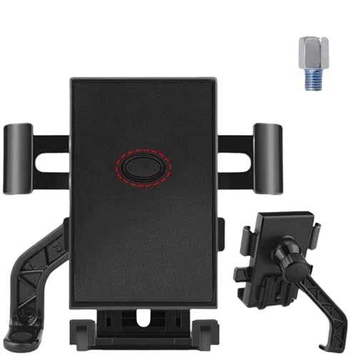 Dawwoti Handyhalterung Fahrrad, 360° Drehbar Universal Handyhalterung Motorrad, Geeignet Für Motorräder Und Fahrräder, Kompatibel Mit 4,7-7,2 Zoll Smartphones (Stil 1,Im Rückspiegel installieren) von Dawwoti
