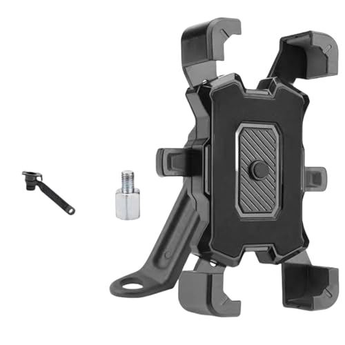 Dawwoti Handyhalterung Fahrrad, 360° Drehbar Universal Handyhalterung Motorrad, Geeignet Für Motorräder Und Fahrräder, Kompatibel Mit 4,7-7,2 Zoll Smartphones (Stil 2,Im Rückspiegel installieren) von Dawwoti