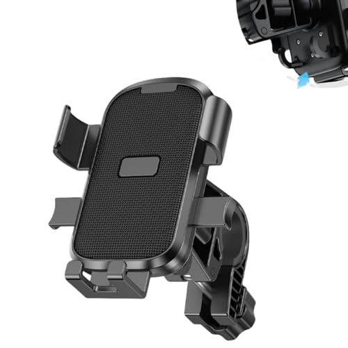 Dawwoti Handyhalterung Fahrrad, Drehbar Universal Motorrad Handy Halterung, [Kamera Ist Nicht Blockiert], Geeignet für Motorräder, Fahrräder, für 4.7"-7.2" Smartphone (Schwarz,Montage am Lenker) von Dawwoti