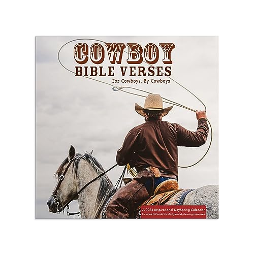 Cowboy Bible Verses For Cowboys, By Cowboys Wall Calendar: A 2024 Inspirational DaySpring Calendar von DaySpring