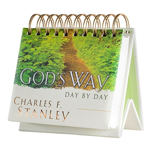 DaySpring God's Way Day by Day – Charles Stanley – DayBrightener Ewiger Kalender, maskulines Format (16760) von DaySpring