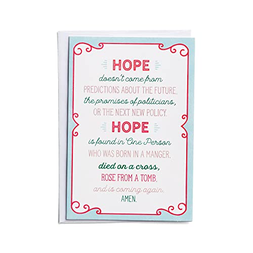 DaySpring - Hope Good Steward Weihnachtskarten – 18 Weihnachtskarten mit weißen Umschlägen, CSB (J6344) von DaySpring