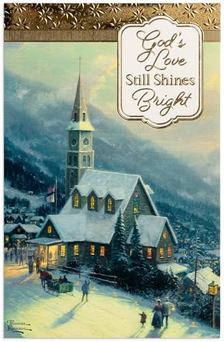 DaySpring - Thomas Kinkade – God's Love Still Shines Bright – 50 Weihnachtskarten, verpackt in Geschenkbox, NRSV (J7189) von DaySpring