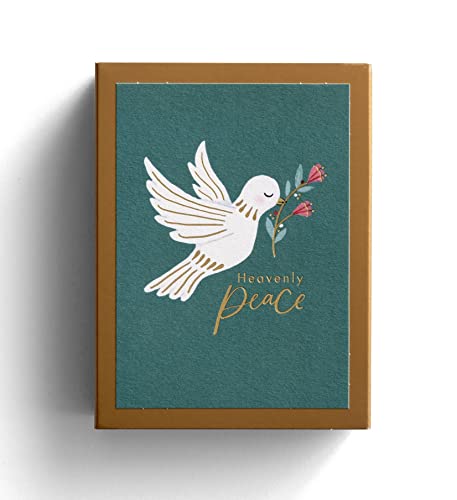 Dayspring Studio 71 - Hevenly Peace Weihnachtskarten - 18 Matchbox Dove Weihnachtskarten mit Umschlägen von DaySpring