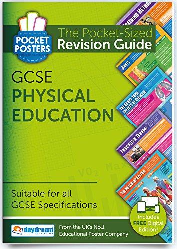 GCSE PE, Pocket Posters: The Pocket-Sized Physical Education Revision Guide für Sport, Taschenbuch, nach GCSE-Vorgaben, mit kostenloser digitaler Ausgabe für Computer, Handys, Tablets, 1.000 Prüfungsfragen, engl. Version von Daydream Education