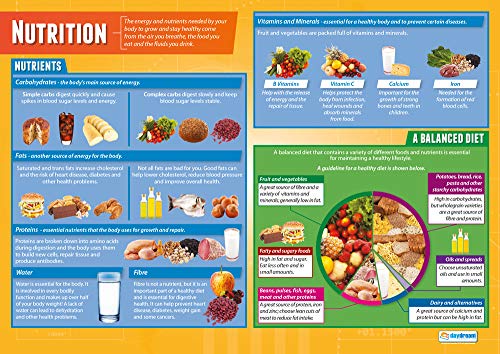 Nutrition | Design & Technology Posters | Gloss Paper measuring 850mm x 594mm (A1) | Design and Technology Classroom Posters | Education Charts by Daydream Education von Daydream Education