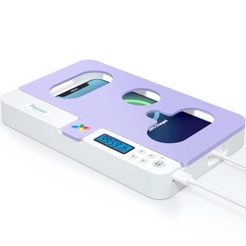 Dayear Handy Timer Box Handy Gefängnis, Handy Safe Schlossbox mit Timer Telefon Gefängnis für iPhone und Android Handy zu Helfen Kinder, Studenten, Erwachsene Lock Phone Sucht/Versuchung(Violett) von Dayear