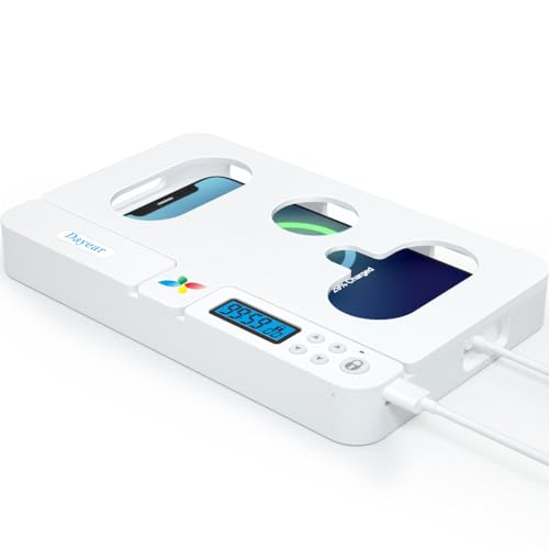 Dayear Handy Timer Box Handy Gefängnis, Handy Safe Schlossbox mit Timer Telefon Gefängnis für iPhone und Android Handy zu Helfen Kinder, Studenten, Erwachsene Lock Phone Sucht/Versuchung(Weiß) von Dayear