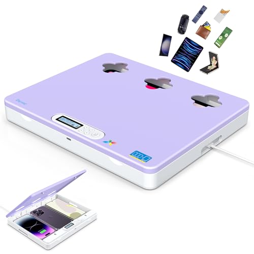 Dayear Telefon/Pad Handy Gefängnis, Handy Timer Lock Box Handy Safe Box Handy Abschließbare Box für Phone/iPad/Tablet/TV Controller, Sperren von Telefonsucht und Versuchung (Violett) von Dayear