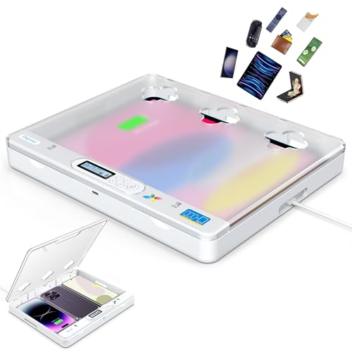 Dayear Telefon/Pad Handy Gefängnis, Handy Timer Lock Box Handy Safe Box Handy Abschließbare Box für Phone/iPad/Tablet/TV Controller, Sperren von Telefonsucht und Versuchung (kristall) von Dayear