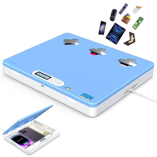 Dayear Telefon/Pad Handy Gefängnis, Handy Timer Lock Box Handy Safe Box Handy Abschließbare Box für Phone/iPad/Tablet/TV Controller, Sperren von Telefonsucht und Versuchung (Blau) von Dayear