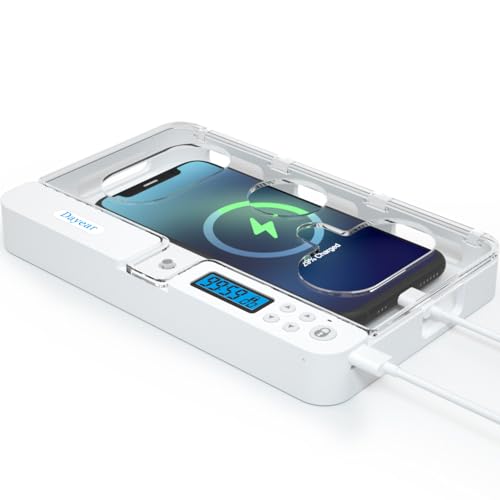 Handy Timer Box Handy Gefängnis, Dayear Handy Safe Schlossbox mit Timer Telefon Gefängnis für iPhone und Android Handy zu Helfen Kinder, Studenten, Erwachsene Lock Phone Sucht/Versuchung(Kristall) von Dayear