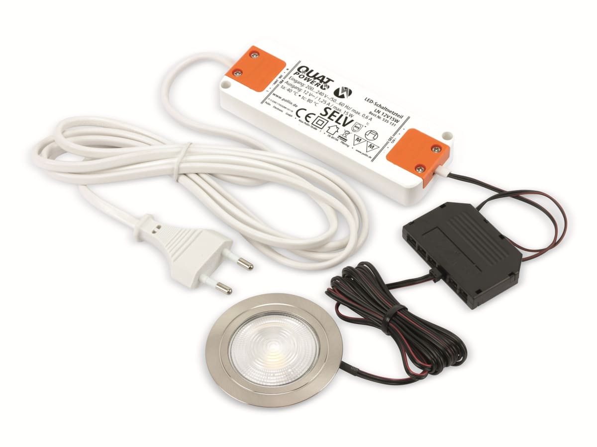 DAYLITE LED-Einbauleuchtenset LES-3/280WW, EEK: F, 3x 3,8 W, 340 lm, 3000 K von Daylite