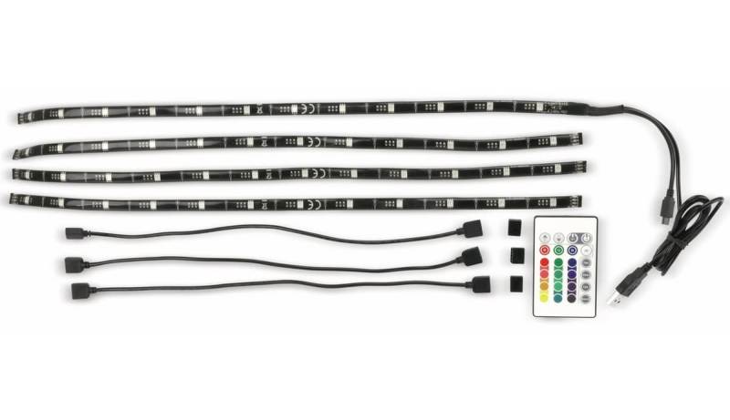 DAYLITE USB RGB LED-Strip ULS-4x12-RGB, 5V- von Daylite