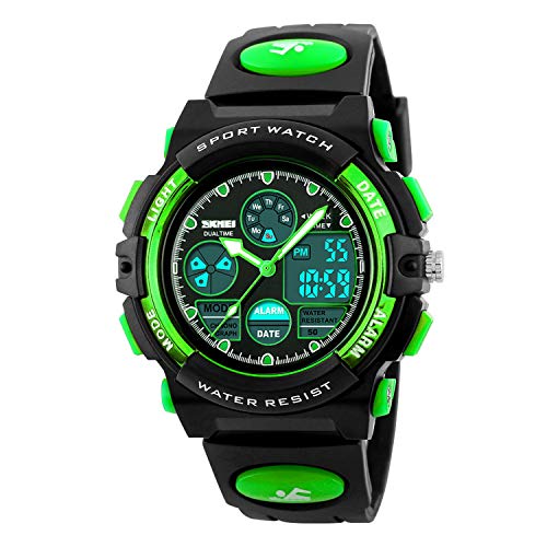 Dayllon Armbanduhr Kinder Junge Digital Outdoor Sport 50 M Wasserdicht Watch for Kids Analoge Uhr mit Wecker 12/24 h Stoppuhr LED Licht Kinder Uhren für Jungs Dayllon Armbanduhr Kinder Junge Digital Outdoor Sport 50 M Wasserdicht Watch for Kids Analoge Uhr mit Wecker 12/24 h Stoppuhr LED Licht Kinder Uhren für Jungs von Dayllon