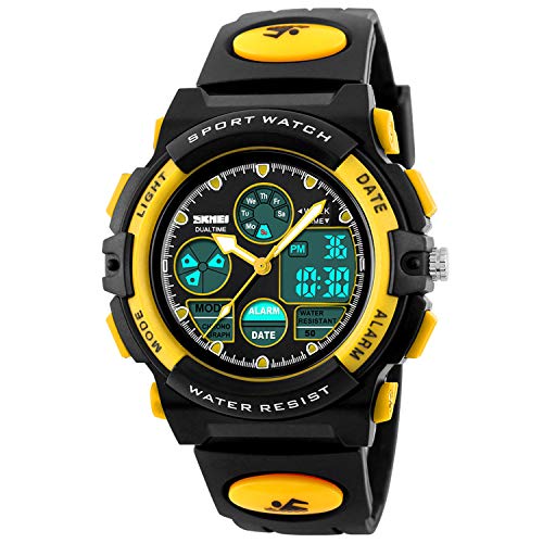 Dayllon Armbanduhr Kinder Junge Digital Outdoor Sport 50 M Wasserdicht Watch for Kids Analoge Uhr mit Wecker 12/24 h Stoppuhr LED Licht Kinder Uhren für Jungs Dayllon Armbanduhr Kinder Junge Digital Outdoor Sport 50 M Wasserdicht Watch for Kids Analoge Uhr mit Wecker 12/24 h Stoppuhr LED Licht Kinder Uhren für Jungs von Dayllon