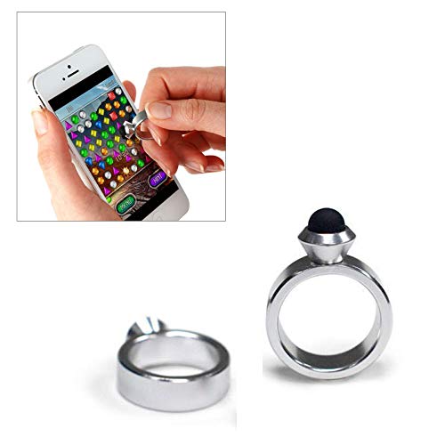 DbKW Stylus Touch Ring für Smartphone und Tablets mit Touchscreen, Fingerring oder Schlüsselanhänger - Touch-Pen Eingabestift… von DbKW