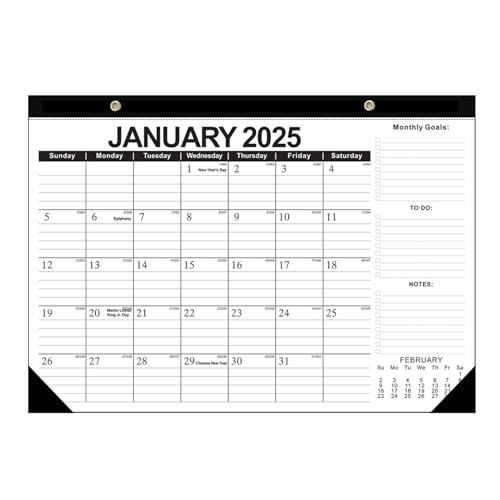 2025-2026 18-monatiger Schreibtisch & Wandkalender Januar 2025-Juni 2026, dicker Papiermonatelplaner mit Feiertagen, Notizen und Ziel für Home & Office 2025-2026 18-monatiger Schreibtisch & Wandkalender Januar 2025-Juni 2026, dicker Papiermonatelplaner mit Feiertagen, Notizen und Ziel für Home & Office von Dbvnnsy