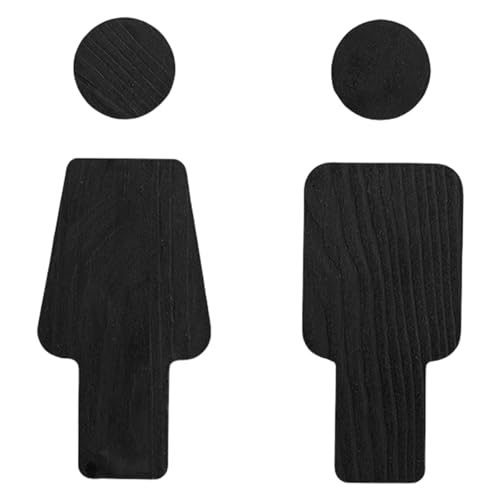 Holz Badezimmer Türschild Set Männer Und Frauen Toilettenschilder Toilettenschilde Plaques Wanddekore Für Zuhause Und Öffentlicher Raum von Dcaknri