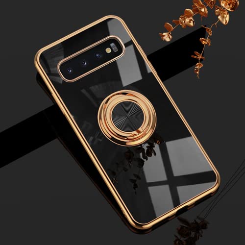 Dclbo Hülle für Samsung Galaxy S10, Handyhülle Silikon TPU Case Weich Bunt Stoßfest Dünn Cover Etui Hülle mit Ring Halterung Ständer Fingerhalterung Schutzhülle für Samsung Galaxy S10-Schwarz Dclbo Hülle für Samsung Galaxy S10, Handyhülle Silikon TPU Case Weich Bunt Stoßfest Dünn Cover Etui Hülle mit Ring Halterung Ständer Fingerhalterung Schutzhülle für Samsung Galaxy S10-Schwarz von Dclbo