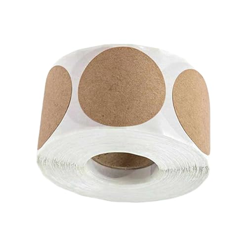 500 Stück braune runde selbstklebende Etiketten zum Verpacken, Organisieren, Backen, Einmachetiketten 500 Stück braune runde selbstklebende Etiketten zum Verpacken, Organisieren, Backen, Einmachetiketten von Ddujbtp