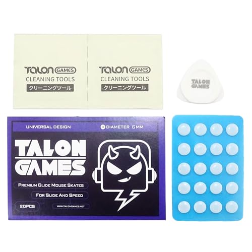 Ddujbtp 1 Packung Maus Skates Dots Mausfüße Pads Aufkleber Für Gaming Maus Anti Rutsch Pad 20 Stück 6 Mm von Ddujbtp