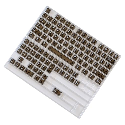 Ddujbtp 114 Keys/Set PC Volltransparente Tastaturen mit Hintergrundbeleuchtung Original Höhe Tastenkappen für mechanische Tastaturen von Ddujbtp