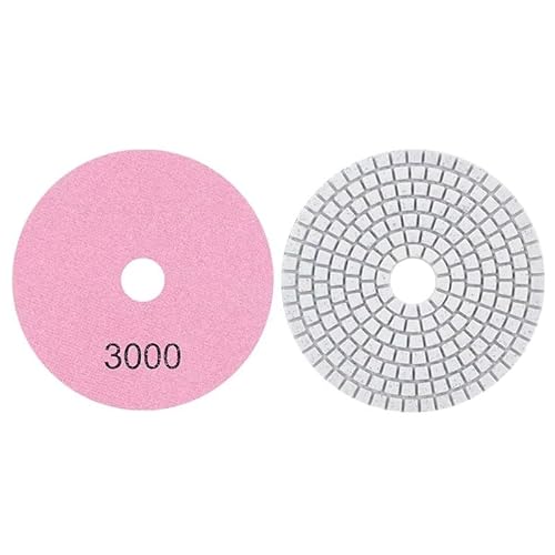 Ddyspan 4-Zoll-Diamant-Trockenpolierkissen 50-6000 Körnchen Schleifscheibe Für Fliesen Marmor Granit Flexibler Steinkeramikpolieren,4inch 3000grit von Ddyspan