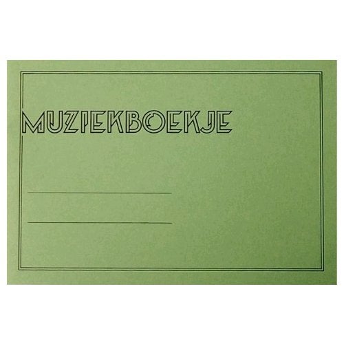 De Haske Notenbüchlein sechszeilig (mit Zwischenblättern), grün von De Haske