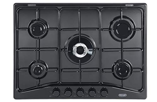 DeLonghi FFN 57 ASV Kochfeld 5 Brenner Gasgrill emailliert 70 cm Farbe schwarz FFN57ASV von De'Longhi