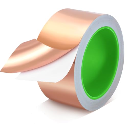 DeJivsin Kupferband Gegen Schnecken, 50mm x 20m Kupferband Kupferfolienband Tape Abschirmband, Schneckenzaun Schneckenschutz Schneckenfalle Anti Schnecken für Hochbeet Pflanzen DeJivsin Kupferband Gegen Schnecken, 50mm x 20m Kupferband Kupferfolienband Tape Abschirmband, Schneckenzaun Schneckenschutz Schneckenfalle Anti Schnecken für Hochbeet Pflanzen von DeJivsin