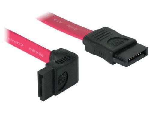 3er Pack DeLock SATA Kabel 50cm links/gerade Kabel 1 x HDD 2 x 7 pol SATA 0.50 m links gewinkelt von DeLOCK