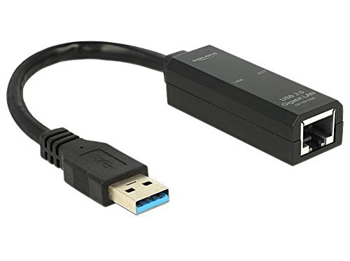 Adapter USB 3.0 an 1 x Gigabit Lan RJ45 10/100/1000 Mb/s, Delock® [62616] von DeLOCK