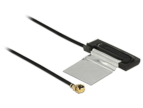 DELOCK Antenne WLAN MHF/U.FL-LP-068 kompatibler Stecker 802.11 ac/a/h/b/g/n CCD 1 dBi 134 mm intern von DeLOCK